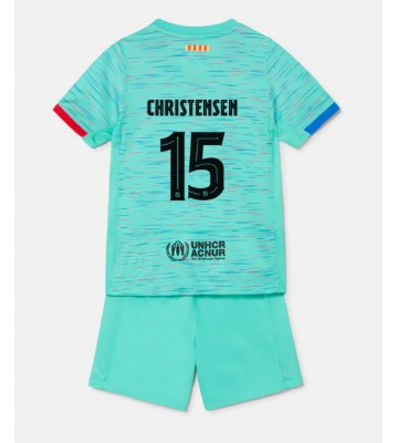 Barcelona Andreas Christensen #15 Kolmas Pelipaita Lasten 2023-24 Lyhyet Hihat (+ Lyhyet housut)